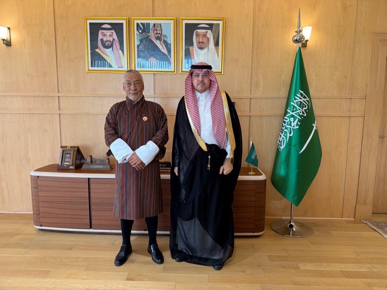 H.E. Ambassador Haytham Al-Malki received H.E. Major General Vetsop Namgyel, Ambassador of the Kingdom of Bhutan to India