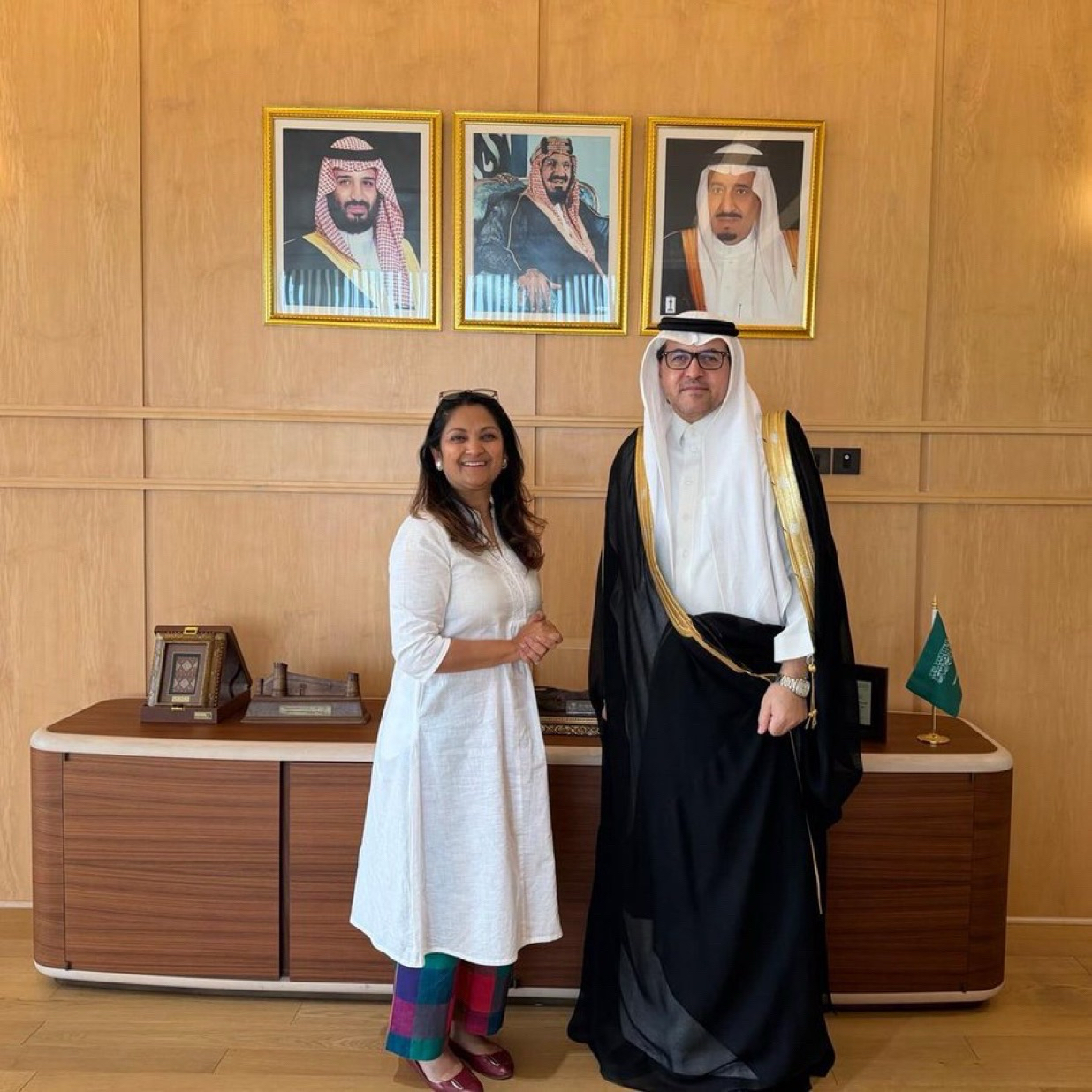 H.E. Ambassador Haytham Al-Malki, received Ms. Rushnan Murtaza, UNICEF Representative in Bhutan