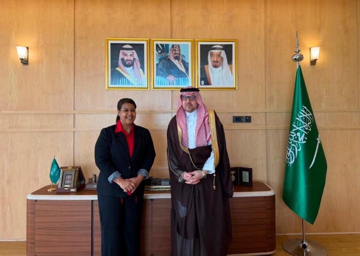 His Excellency Ambassador Mr. Haytham Al-Malki received H.E. Ms. Nadeska Cuthbert, 